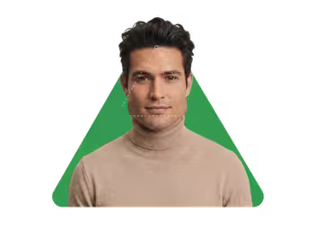 Visage triangle